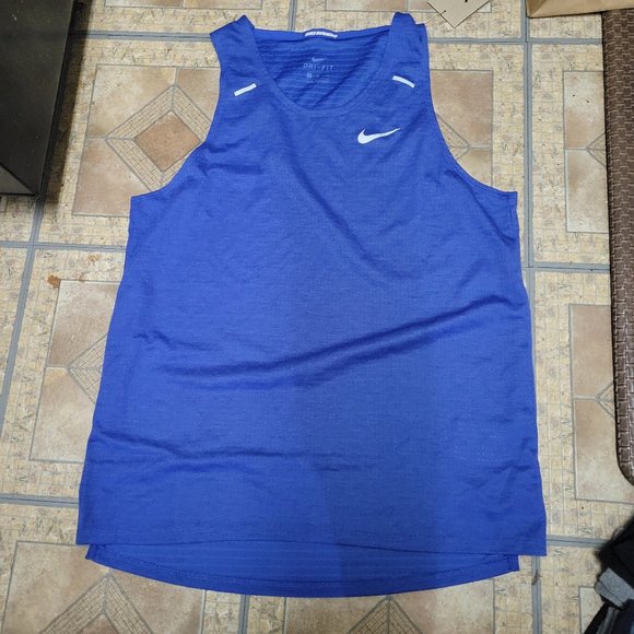 Nike Dri-Fit Rise 365 Running Jogging Track Tank Lapis Blue DD1532-430 Medium - Picture 3 of 8